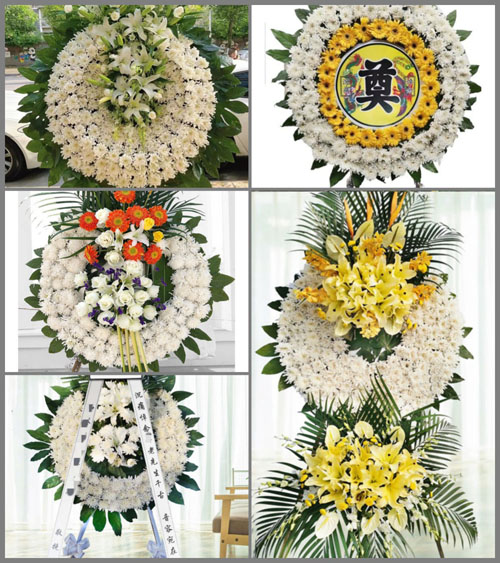 江苏扬州宝应县安宜镇大桥村花圈速递